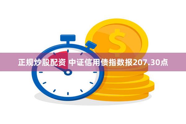 正规炒股配资 中证信用债指数报207.30点